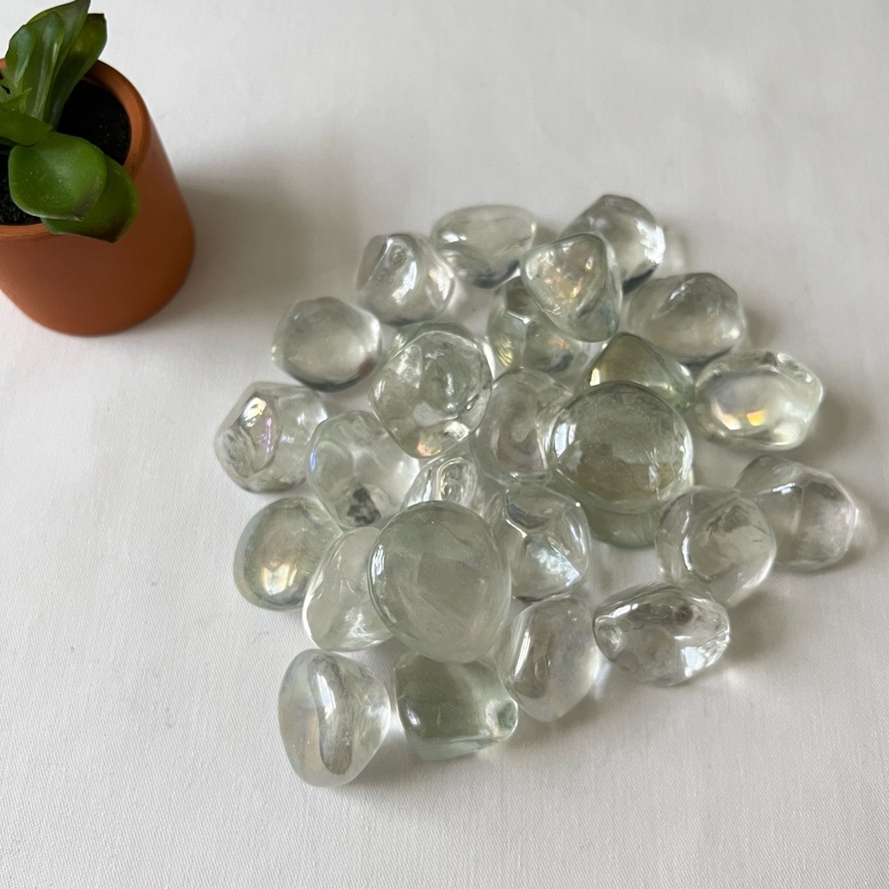 Glass rocks gems for floral vases or art project